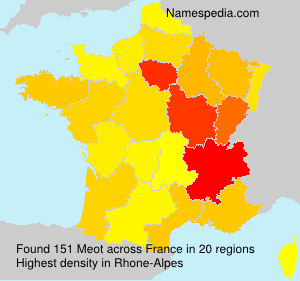 Surname Meot in France Surname Meot in France