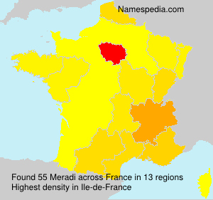 Surname Meradi in France Surname Meradi in France