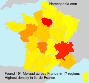 Surname Meraud in France Surname Meraud in France