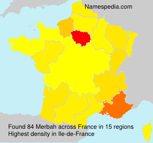 Surname Merbah in France Surname Merbah in France