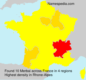 Surname Merbai in France Surname Merbai in France