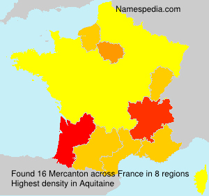Surname Mercanton in France Surname Mercanton in France