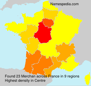 Surname Merchan in France Surname Merchan in France