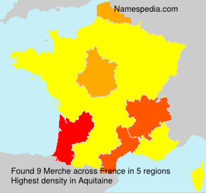 Surname Merche in France Surname Merche in France