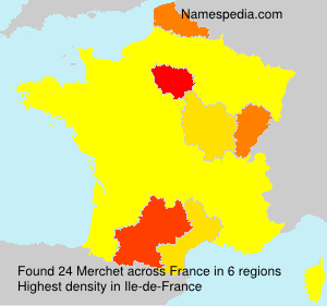 Surname Merchet in France Surname Merchet in France