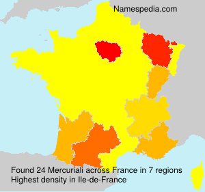 Surname Mercuriali in France Surname Mercuriali in France