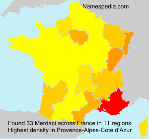 Surname Merdaci in France Surname Merdaci in France