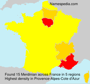 Surname Merdinian in France Surname Merdinian in France