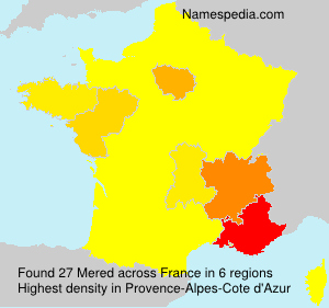 Surname Mered in France Surname Mered in France