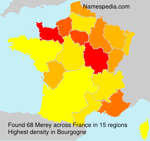 Surname Merey in France Surname Merey in France