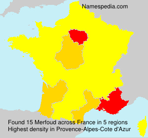 Surname Merfoud in France Surname Merfoud in France