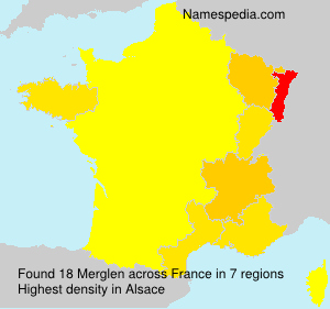 Surname Merglen in France Surname Merglen in France