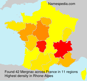 Surname Mergnac in France Surname Mergnac in France
