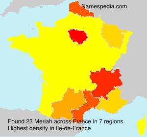 Surname Meriah in France Surname Meriah in France