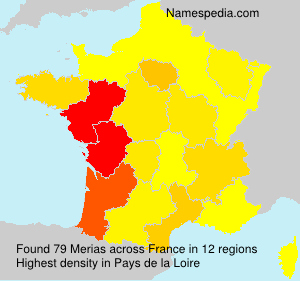 Surname Merias in France