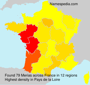 Surname Merias in France Surname Merias in France