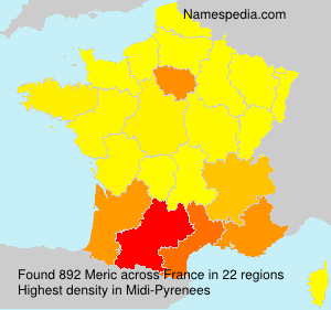 Surname Meric in France Surname Meric in France