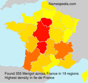 Surname Merigot in France Surname Merigot in France