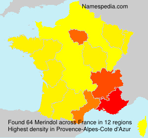 Surname Merindol in France Surname Merindol in France