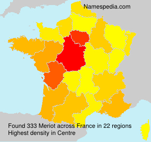 Surname Meriot in France Surname Meriot in France