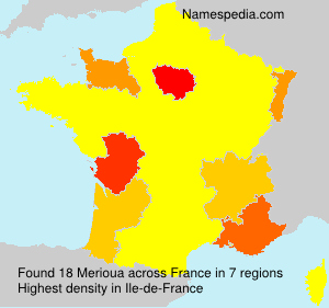 Surname Merioua in France Surname Merioua in France