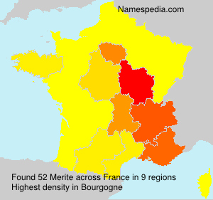 Surname Merite in France Surname Merite in France