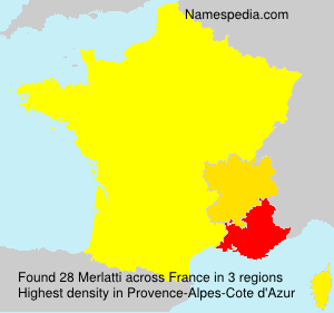 Surname Merlatti in France Surname Merlatti in France