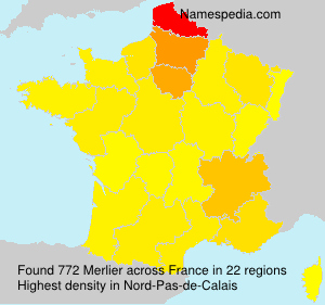 Surname Merlier in France Surname Merlier in France