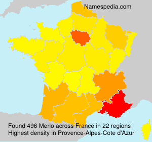 Surname Merlo in France Surname Merlo in France