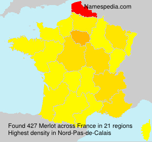 Surname Merlot in France Surname Merlot in France