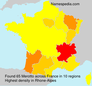 Surname Merotto in France Surname Merotto in France