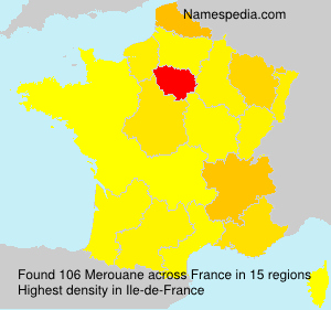 Surname Merouane in France Surname Merouane in France