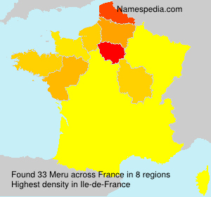 Surname Meru in France Surname Meru in France