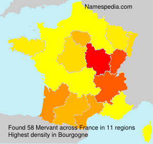 Surname Mervant in France Surname Mervant in France