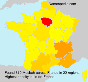 Surname Mesbah in France Surname Mesbah in France