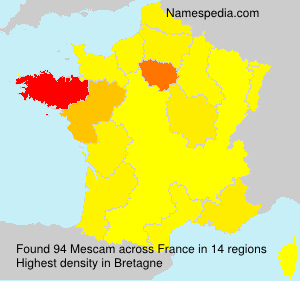 Surname Mescam in France Surname Mescam in France