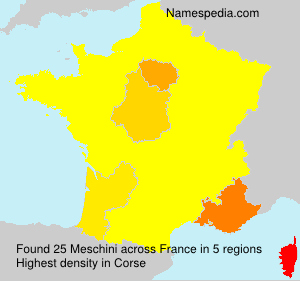 Surname Meschini in France Surname Meschini in France