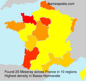 Surname Meseray in France Surname Meseray in France