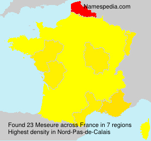 Surname Meseure in France Surname Meseure in France