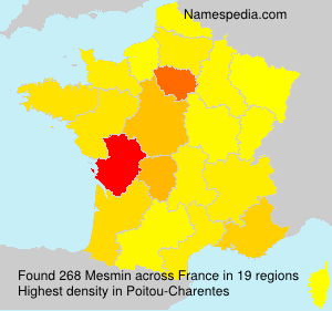 Surname Mesmin in France Surname Mesmin in France