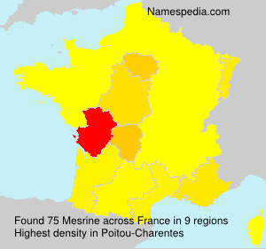 Surname Mesrine in France Surname Mesrine in France