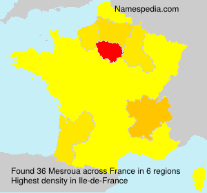 Surname Mesroua in France Surname Mesroua in France