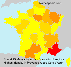 Surname Messadia in France Surname Messadia in France