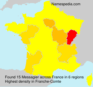 Surname Messagier in France Surname Messagier in France