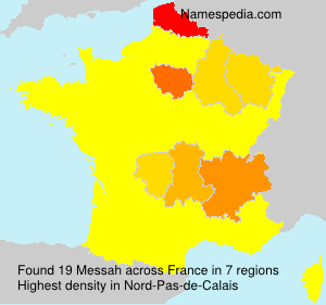 Surname Messah in France Surname Messah in France