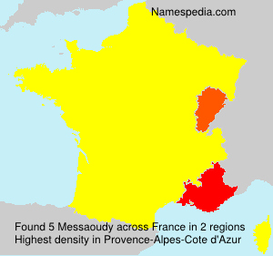 Surname Messaoudy in France Surname Messaoudy in France