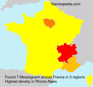 Surname Messeguem in France Surname Messeguem in France