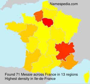 Surname Messie in France