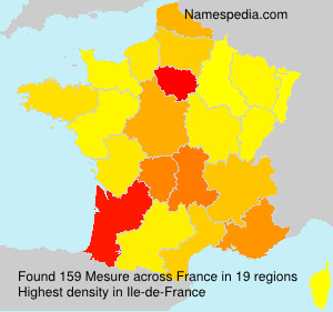 Surname Mesure in France Surname Mesure in France
