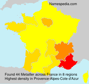 Surname Metailler in France Surname Metailler in France